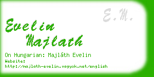 evelin majlath business card