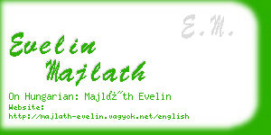 evelin majlath business card